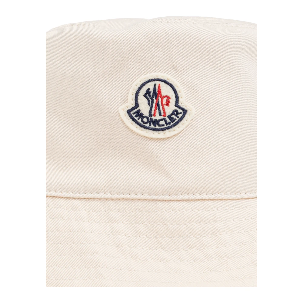 Moncler Muts met logopatch Beige Heren