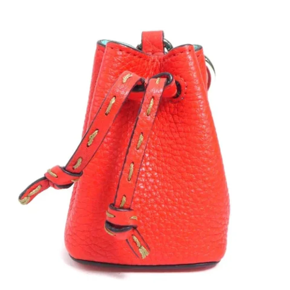 Fendi Vintage Pre-owned Leather key-holders Orange Dames