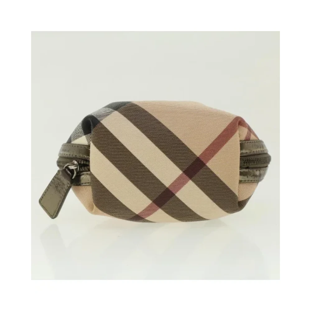 Burberry Vintage Pre-owned Leather pouches Beige Dames