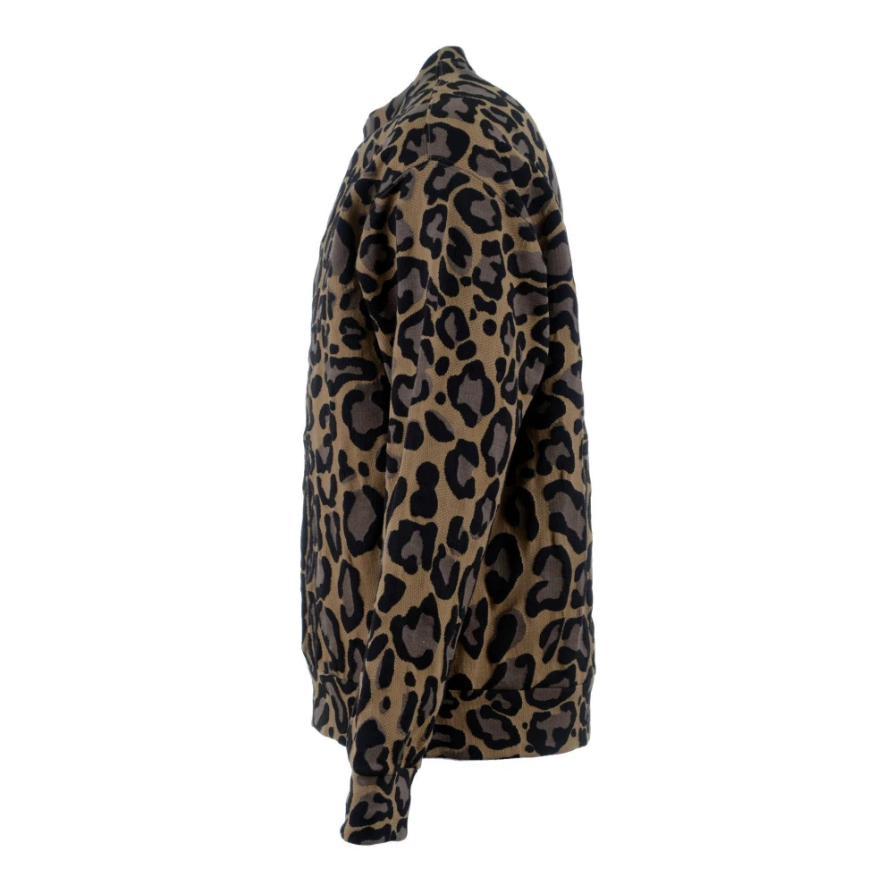 Dolce & Gabbana Dierenprint Jacquard Sweatshirt Brown Heren