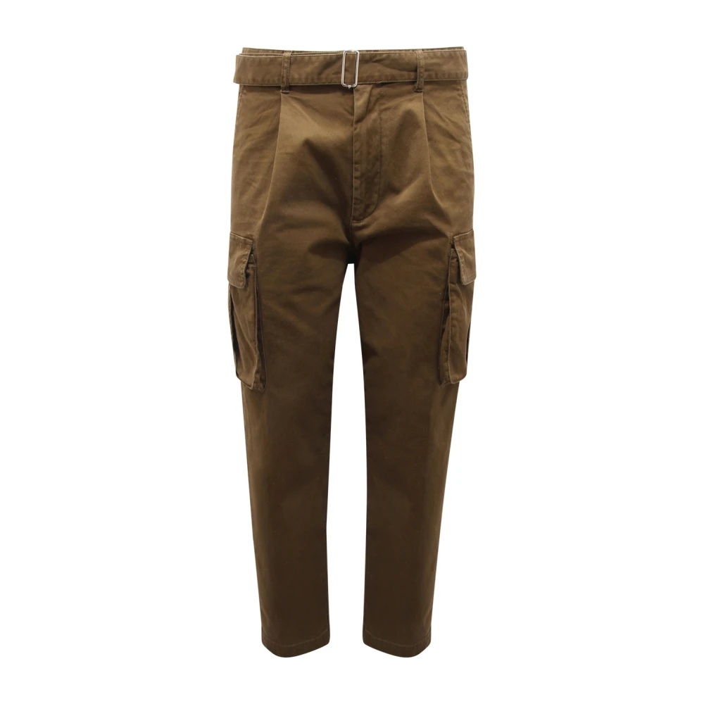 Dsquared2 Green Cargo Trousers Made In Italy - Male - Chinos - S - Trousers