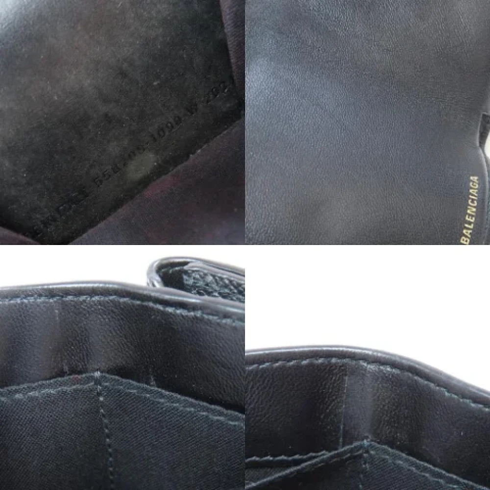 Balenciaga Vintage Pre-owned Leather wallets Black Dames