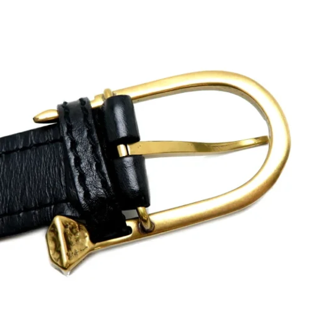 Gucci Vintage Pre-owned Leather belts Black Dames