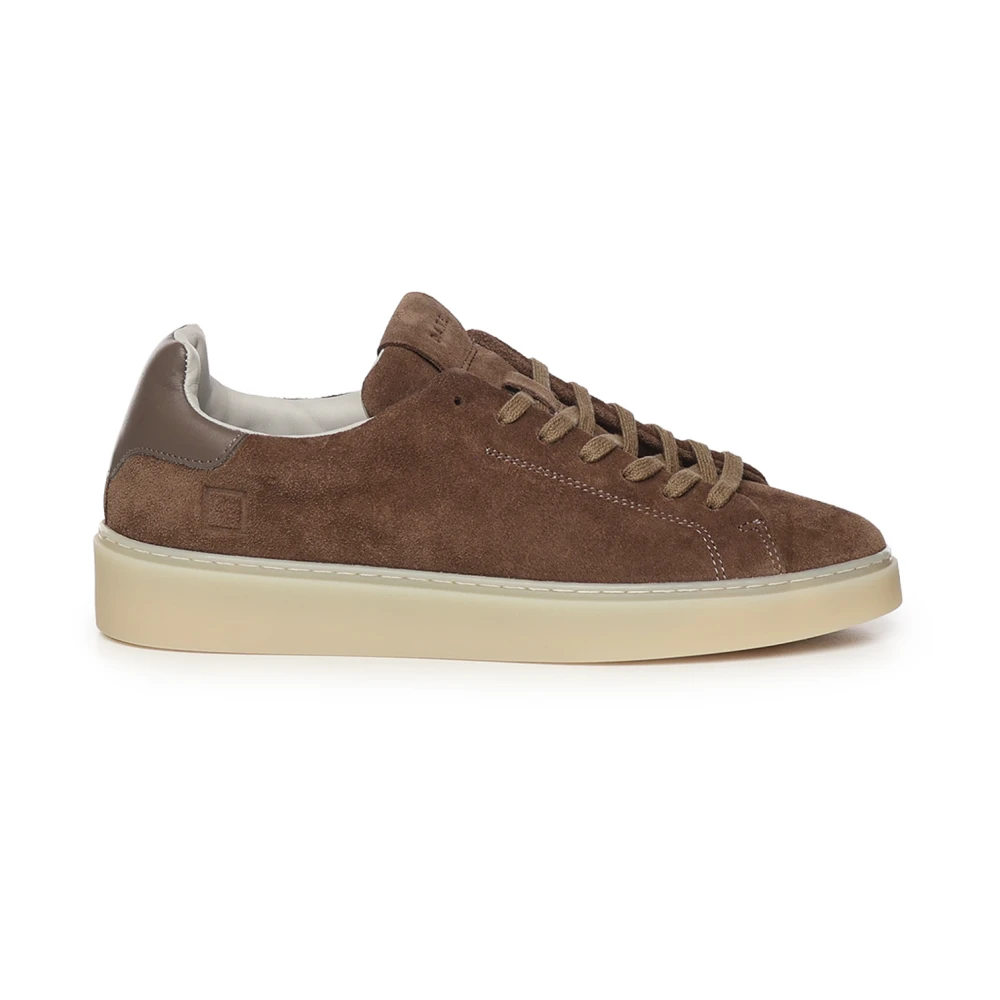 D.a.t.e. Men's Brown Sneakers, 11 Uk, Beige Trainers With Tonal Details