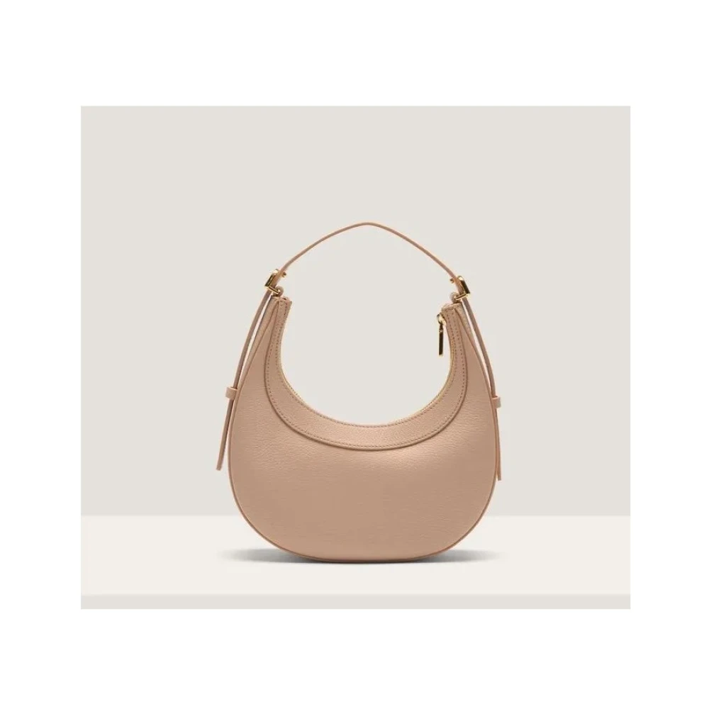 Coccinelle Schoudertas van generfd leer met plectrumdetail Pink Dames