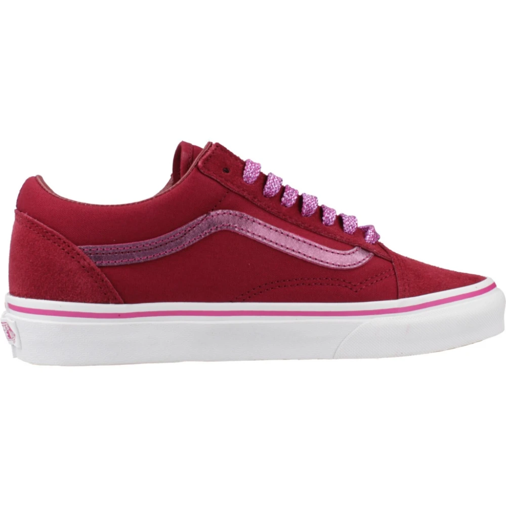 Vans Old Skool Mtlc Dames Schoenen Rood