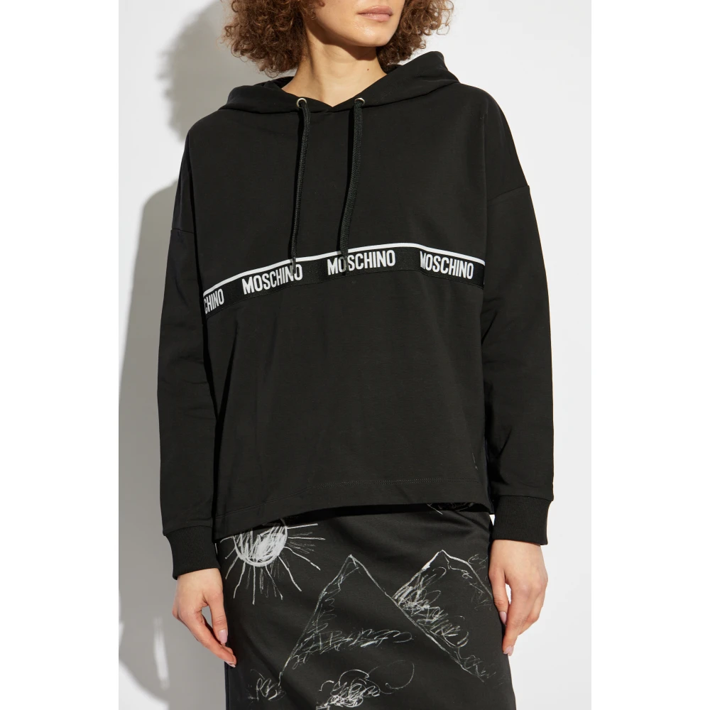 Moschino Ondergoedlijn sweatshirt Black Dames