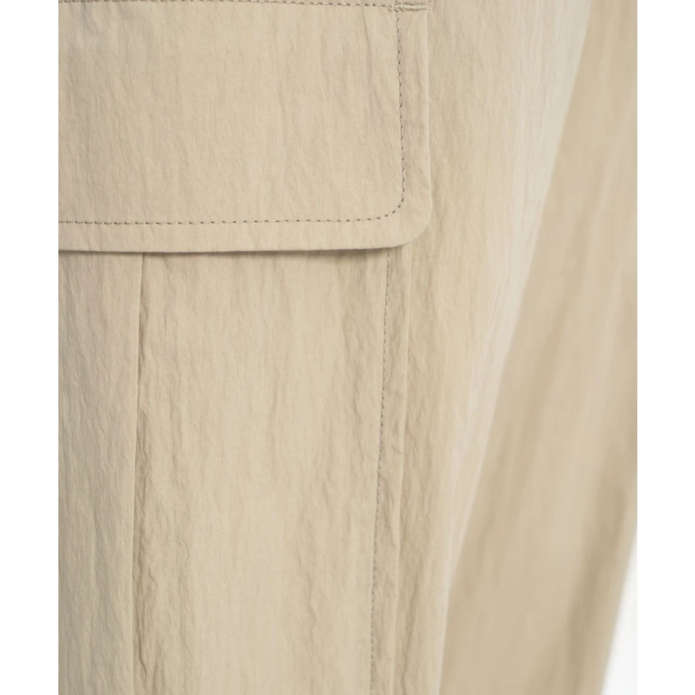 add Grijze Cargo Broek Elastische Taille Zakken Gray Heren