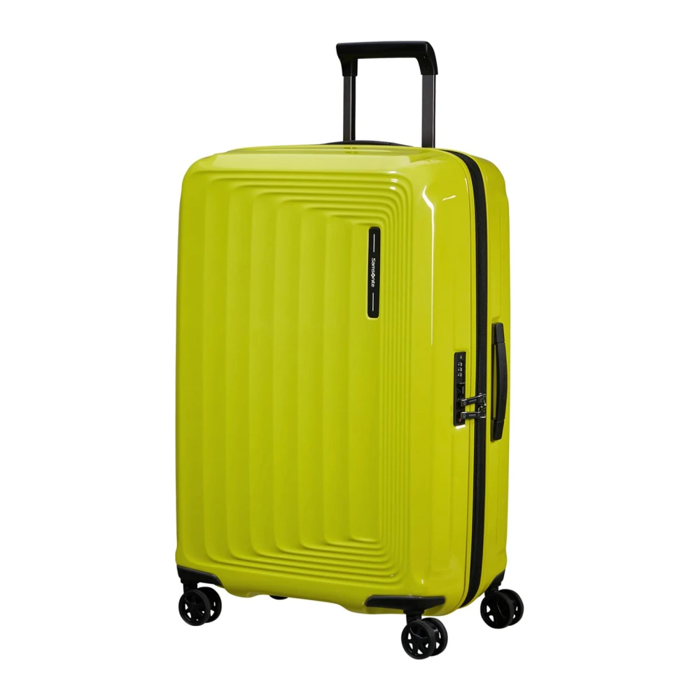Samsonite Modern Vierkant Design Trolley Bagage Yellow Heren