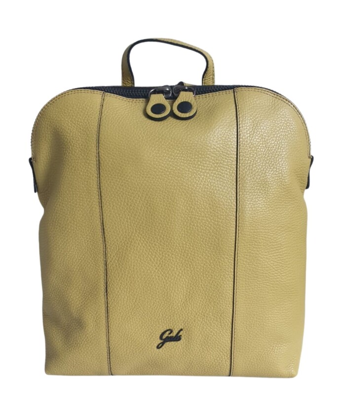 sac-a-dos-en-cuir-jaune-martele-bull
