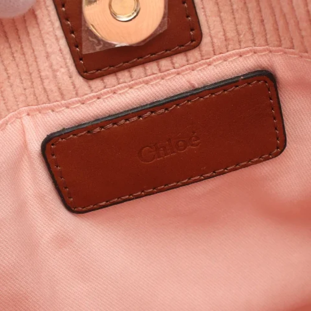 Chloé Pre-owned Cotton handbags Pink Dames