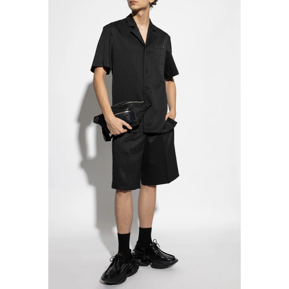 Helmut Lang Elastische taille shorts Black Heren