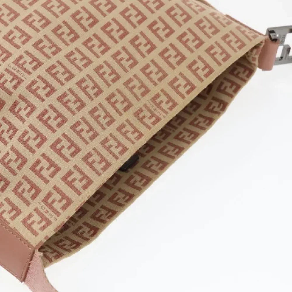 Fendi Vintage Pre-owned Canvas fendi-bags Beige Dames