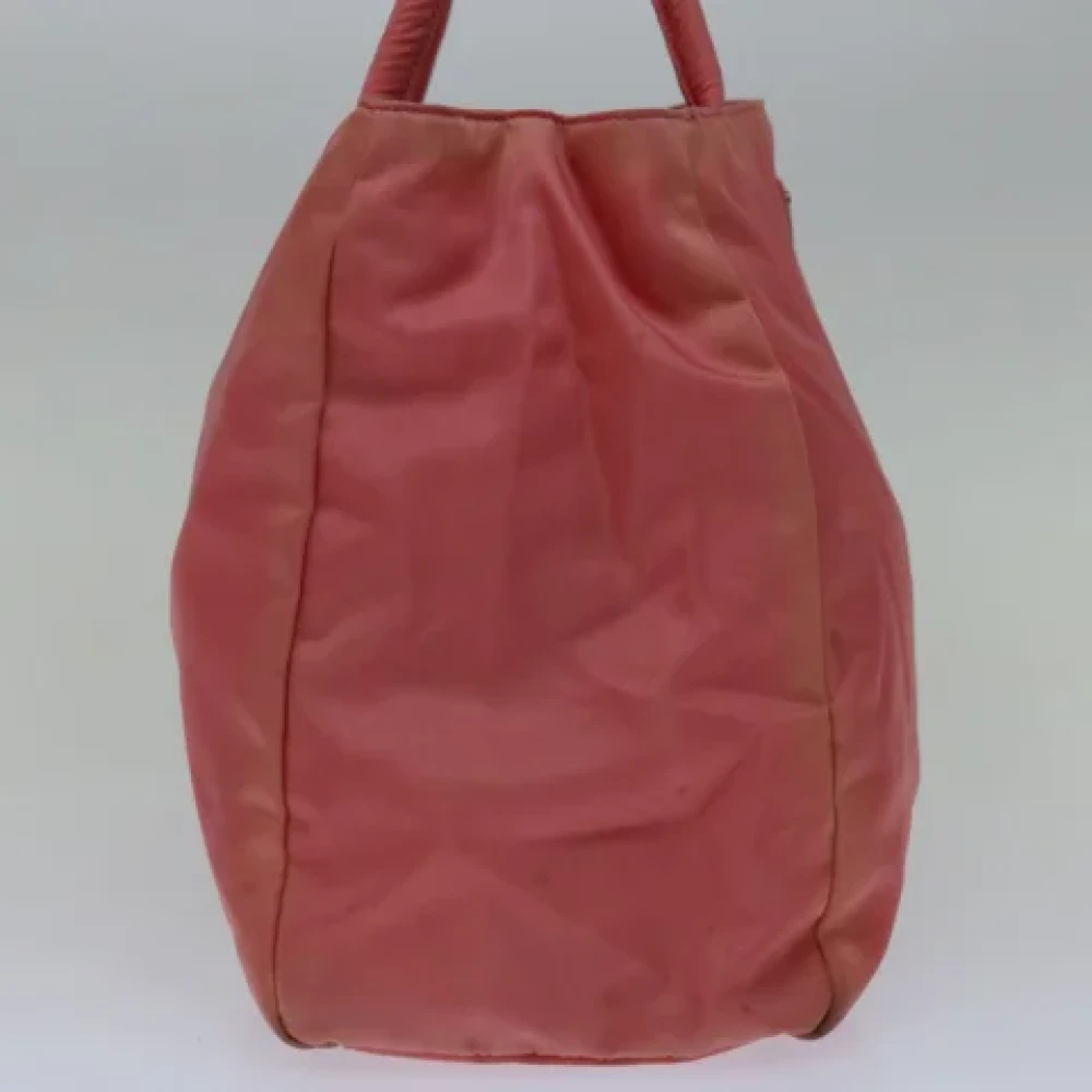 Prada Vintage Pre-owned Nylon handbags Pink Dames