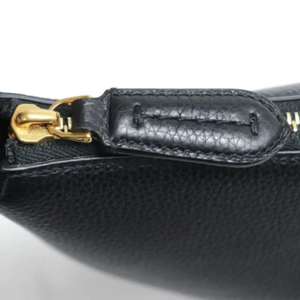 Salvatore Ferragamo Pre-owned Leather shoulder-bags Black Dames