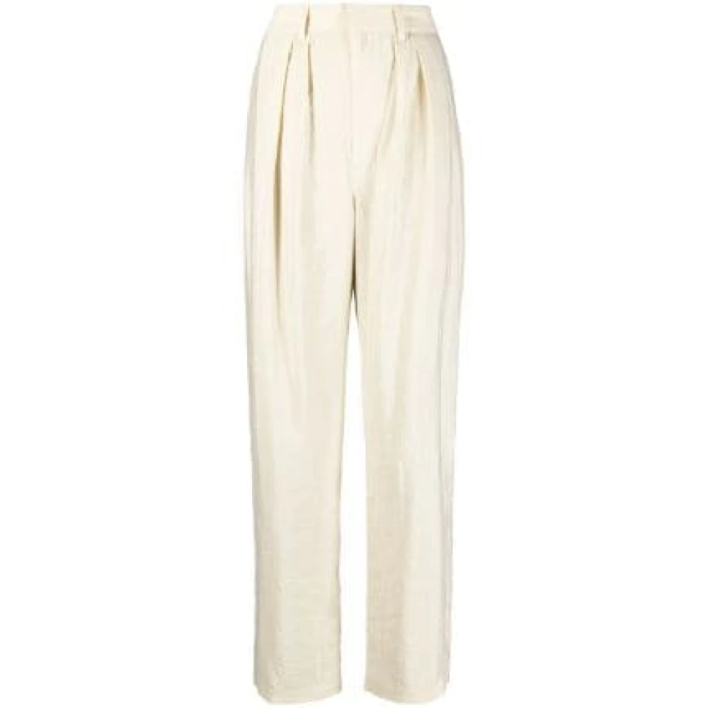 Lemaire Geplooide Broek Beige Dames