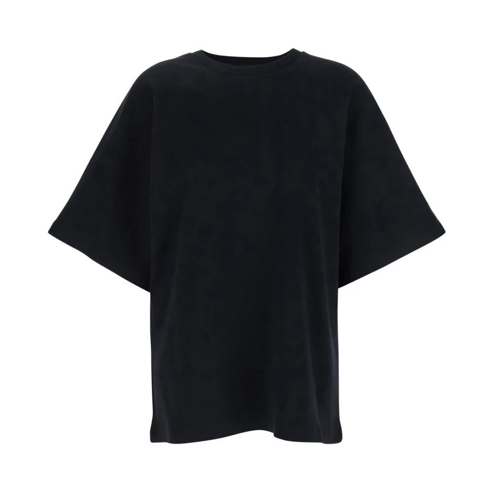 Adriano goldschmied Zwarte Crewneck T-shirt met Logo Print Black Dames