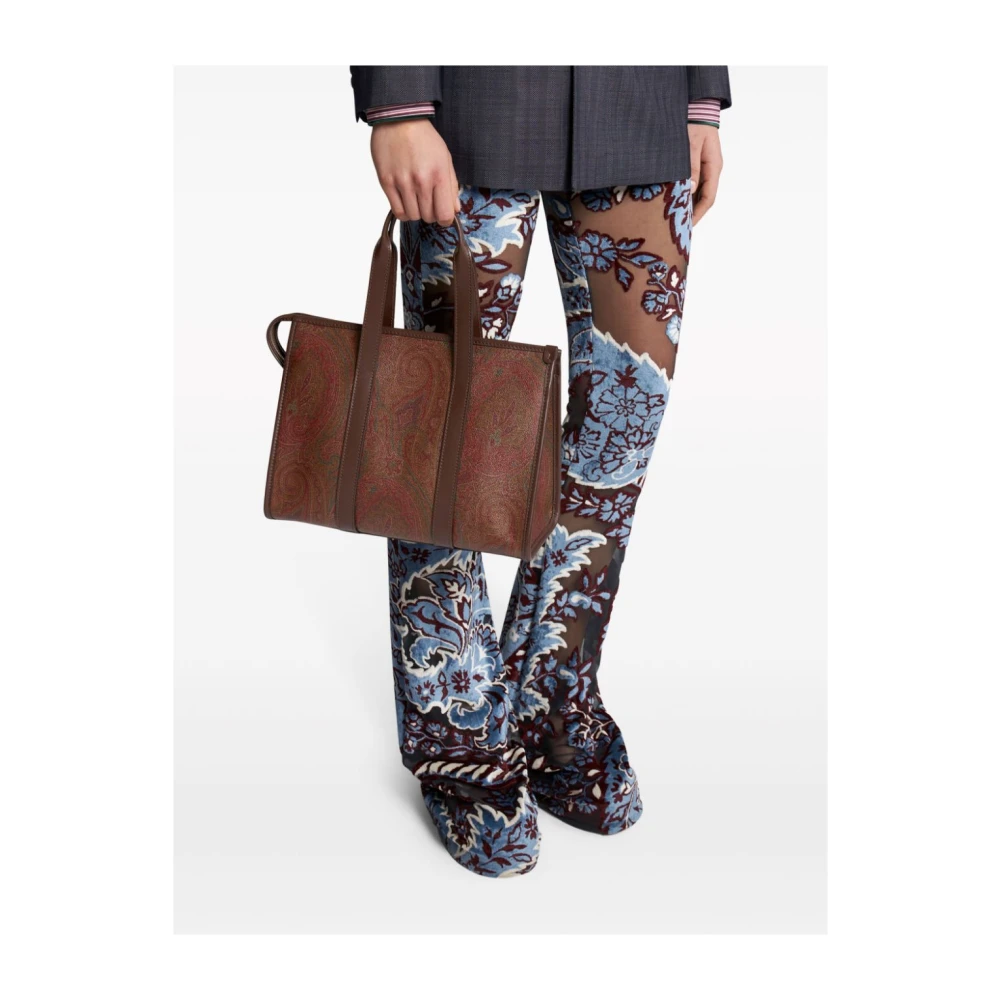 ETRO Clutch Handvat Bauletto Marrone Brown Dames