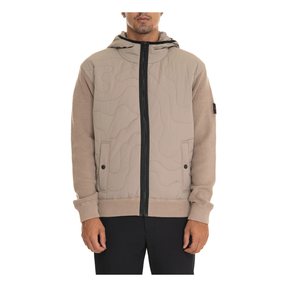 Boss Warme Winter Puffer Jacket Beige Heren