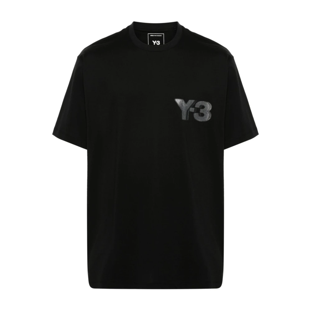 Y-3 Reflecterend Logo T-shirt Black Heren