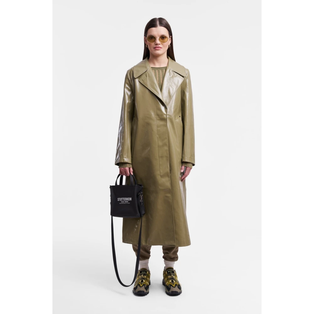 Stutterheim Opal Regen Trenchcoat Green Dames