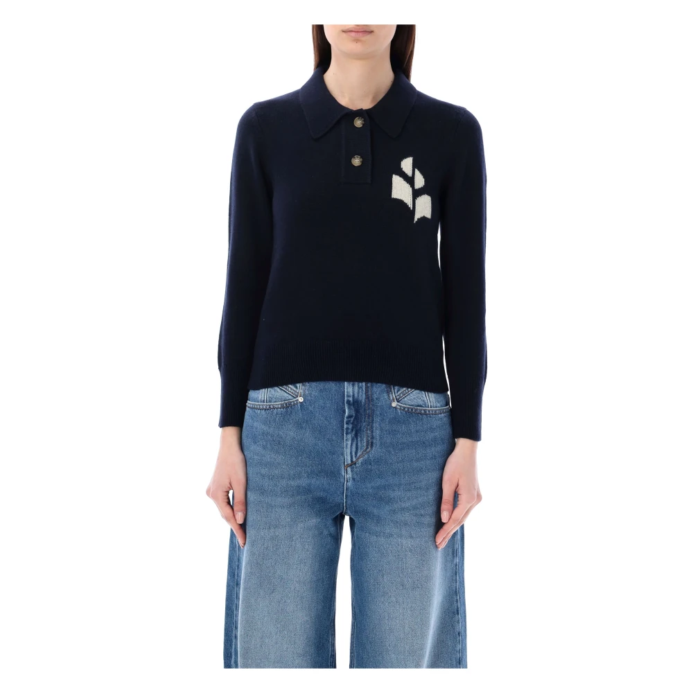 Isabel Marant Étoile Midnight Blue Gebreide Kleding Nola Sweater Blue Dames