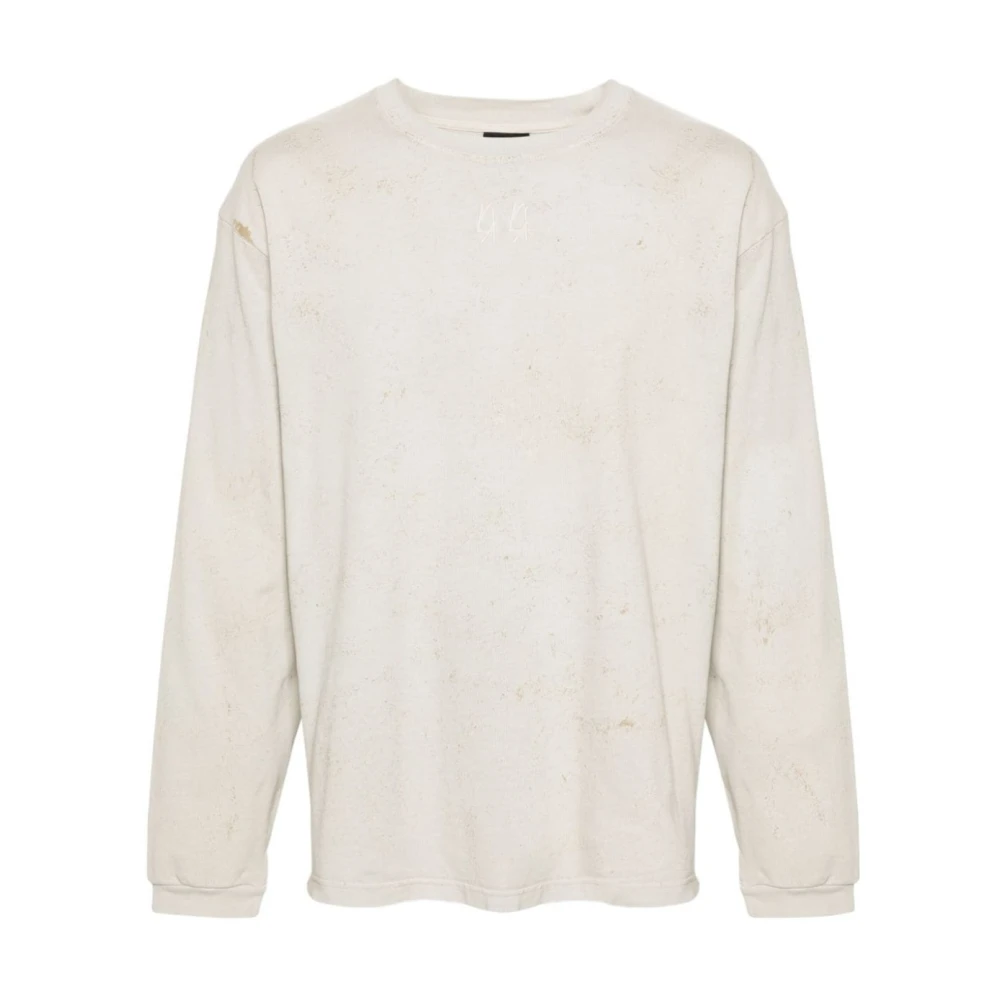 44 Label Group Moulante Longue Manches Haut Beige Heren