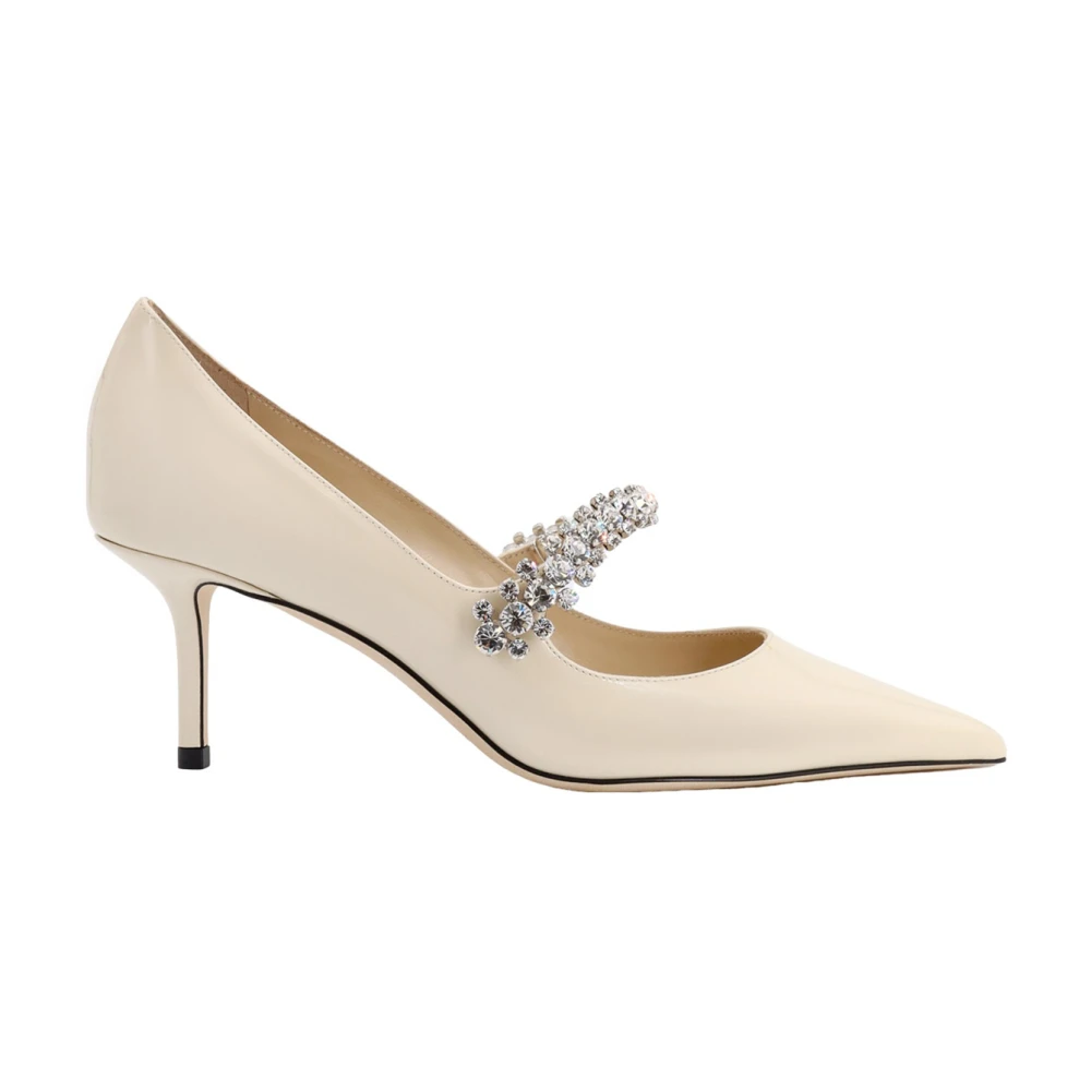 Jimmy Choo Women's Beige Patent Leather Stiletto Pump
