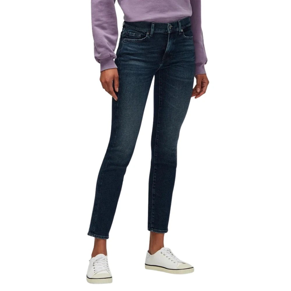 7 For All Mankind Skinny Jeans Dames Blue Dames