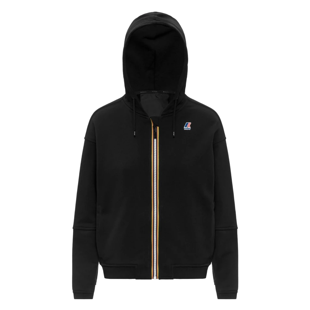 K-Way Donna Nero Felpe, Xs, New,