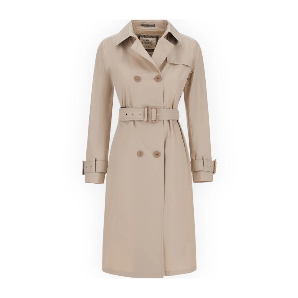 Herno Waterdichte Trenchcoat Beige Dames