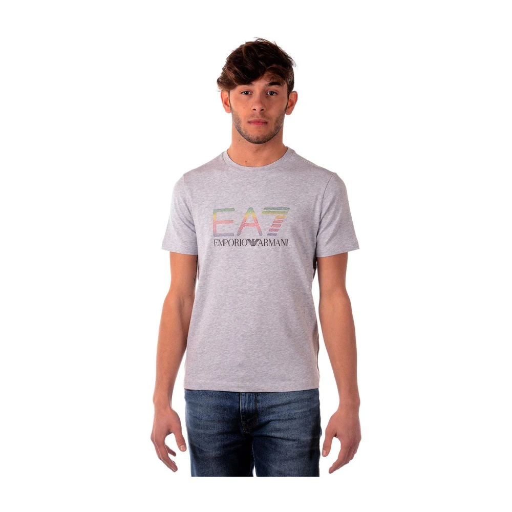 Emporio Armani EA7 Sweatshirt T-shirt Kombination Gray, Herr