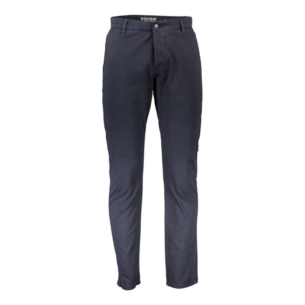 Dockers Blauwe Herenbroek 5 Zakken Knopen Blue Heren