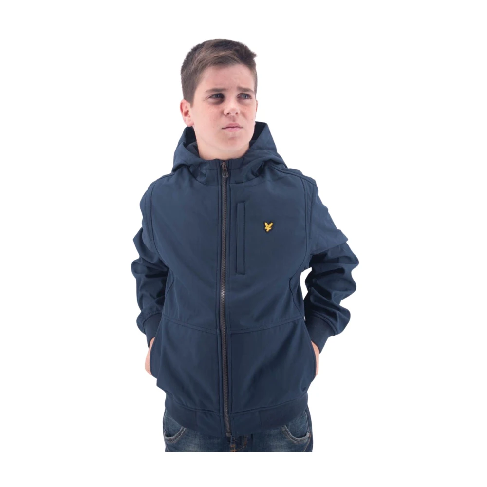 Lyle & Scott Full zip jacka med huven Blue, Pojke