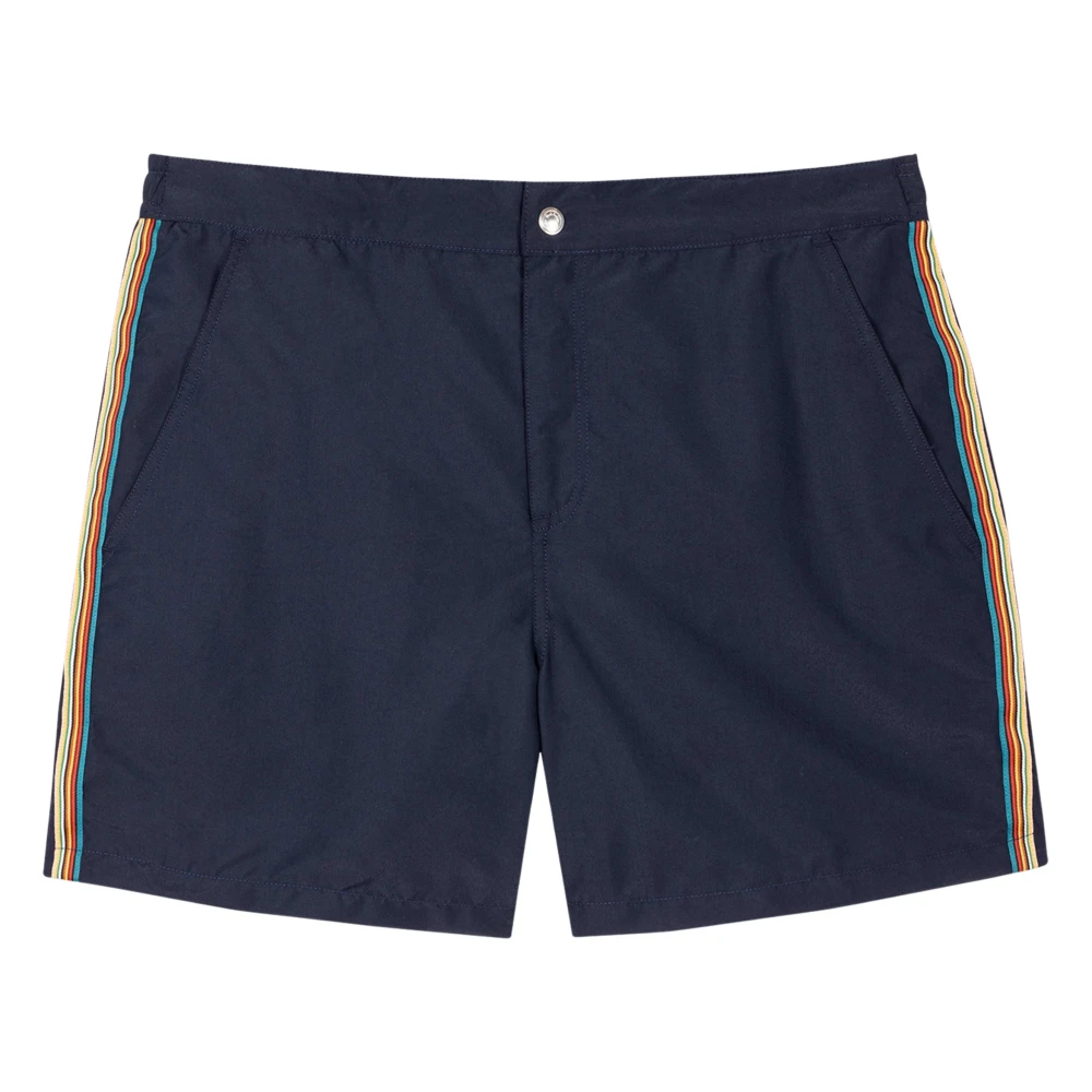 Paul Smith Men's Blue Beachwear, L, Signature Stripe Swim Shorts