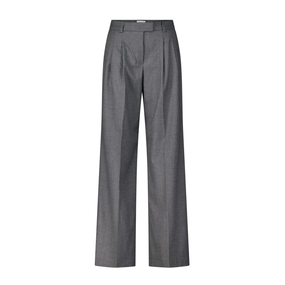 Seductive Elegante wollen mix Marlene broek Gray Dames