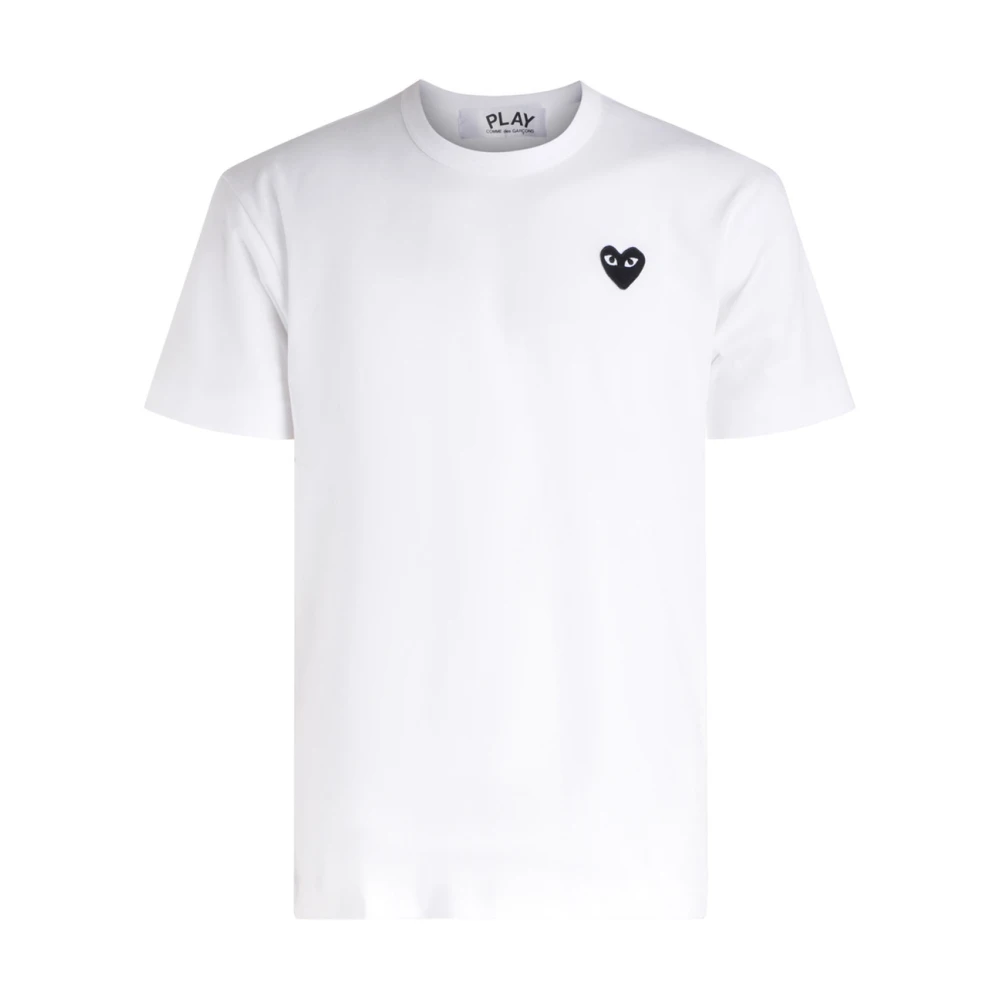 Comme des Garçons Play Wit Hart Patch T-shirt White Heren