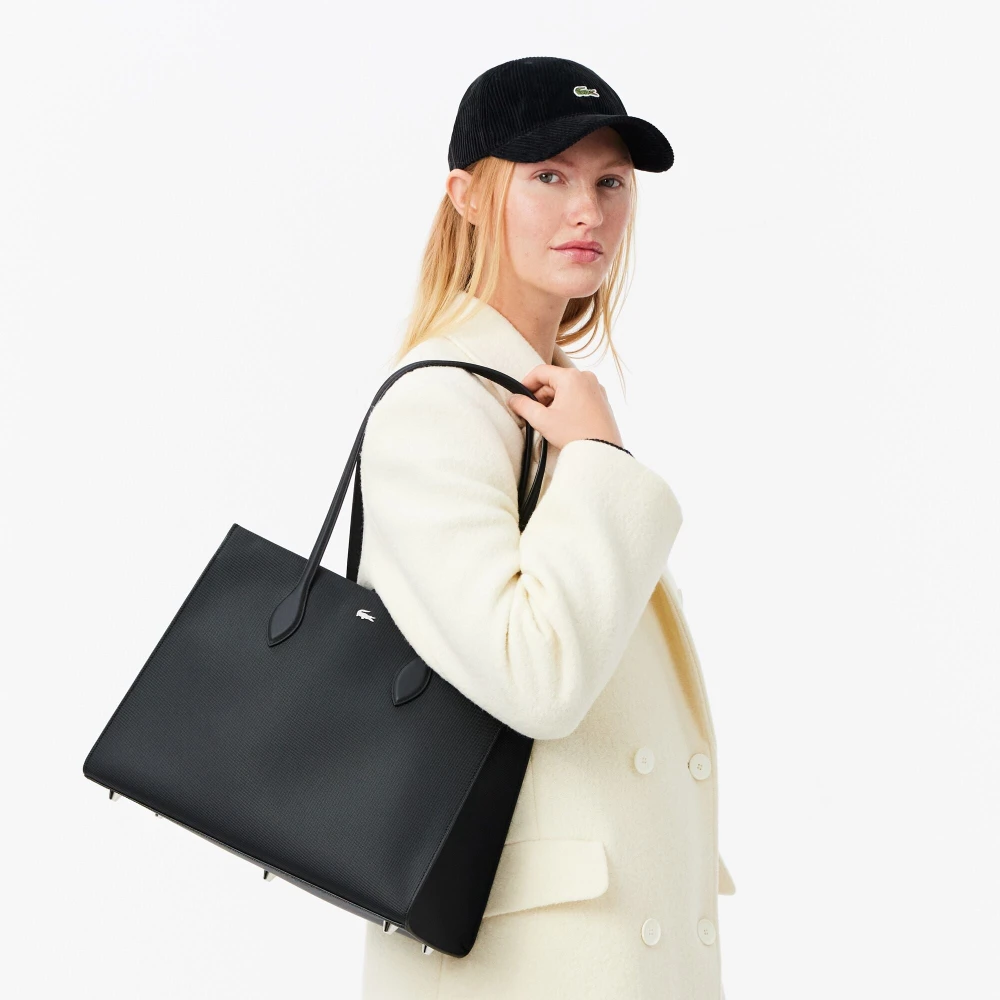 Lacoste Daily City Shopper in Zwart Black Dames