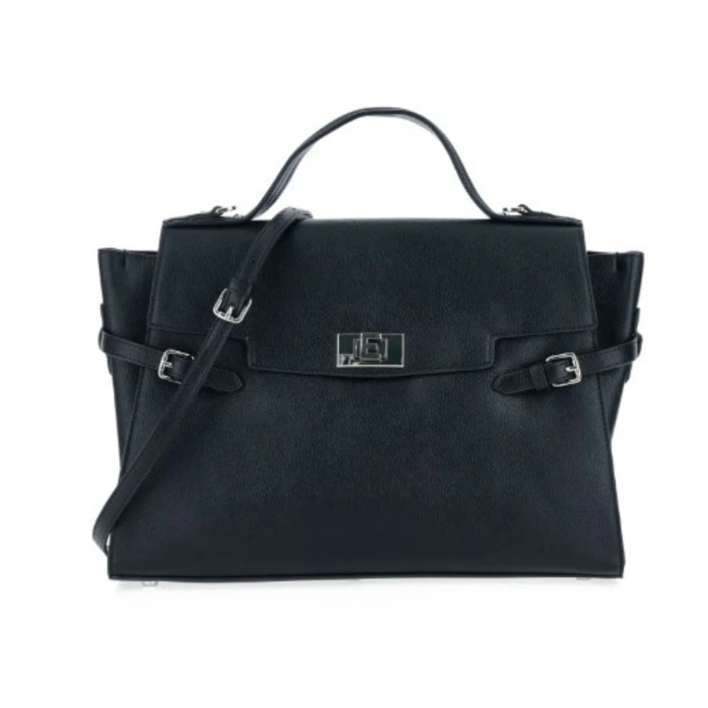 Ermanno Scervino Grote Top Handvat Tas Sally Black Dames