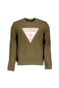 pull-en-coton-vert-avec-logo-imprime