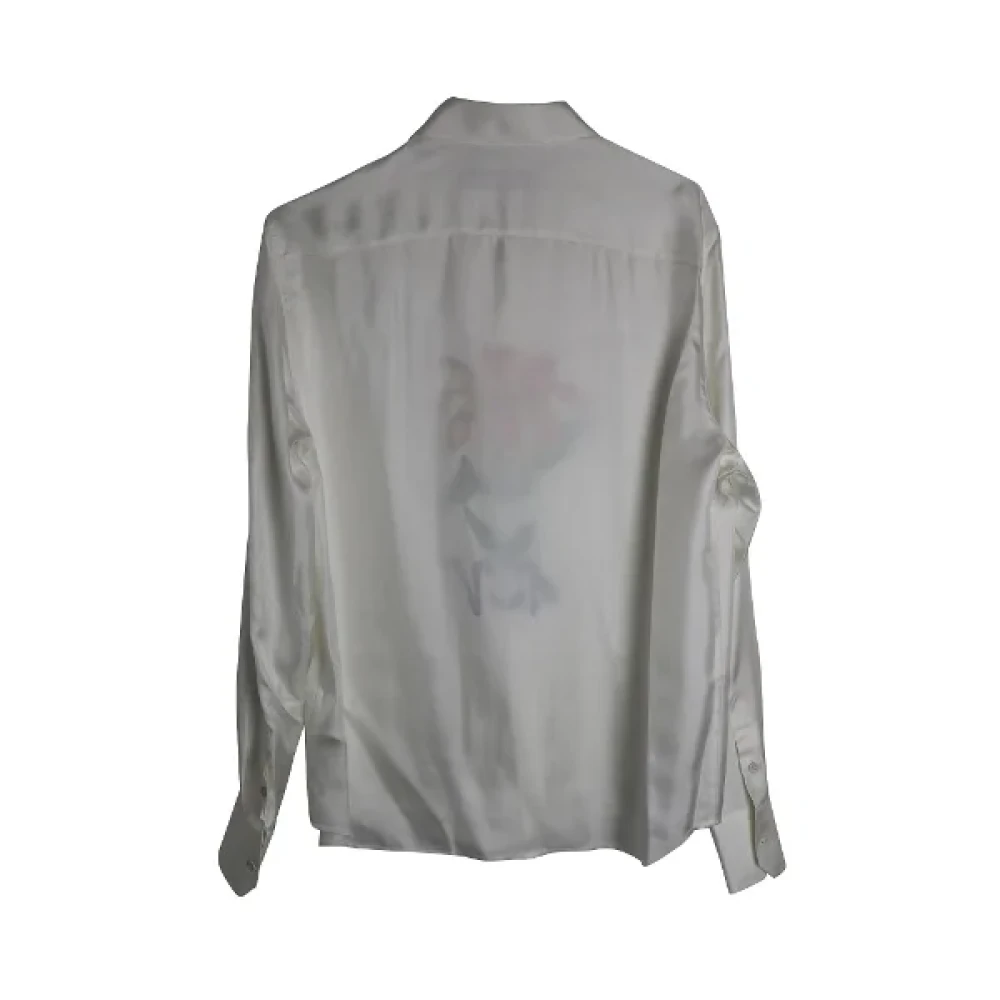 Louis Vuitton Vintage Pre-owned Silk tops White Heren