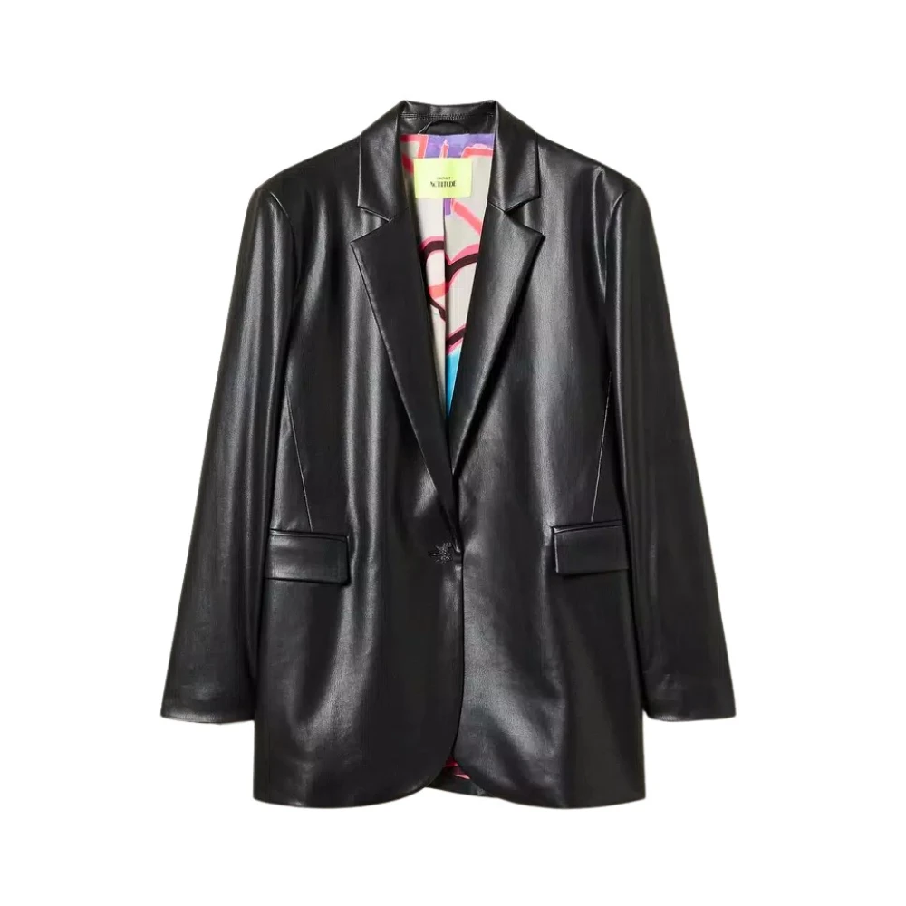 Twinset Beperkte oplage Blazer Jas Zwart Black Dames
