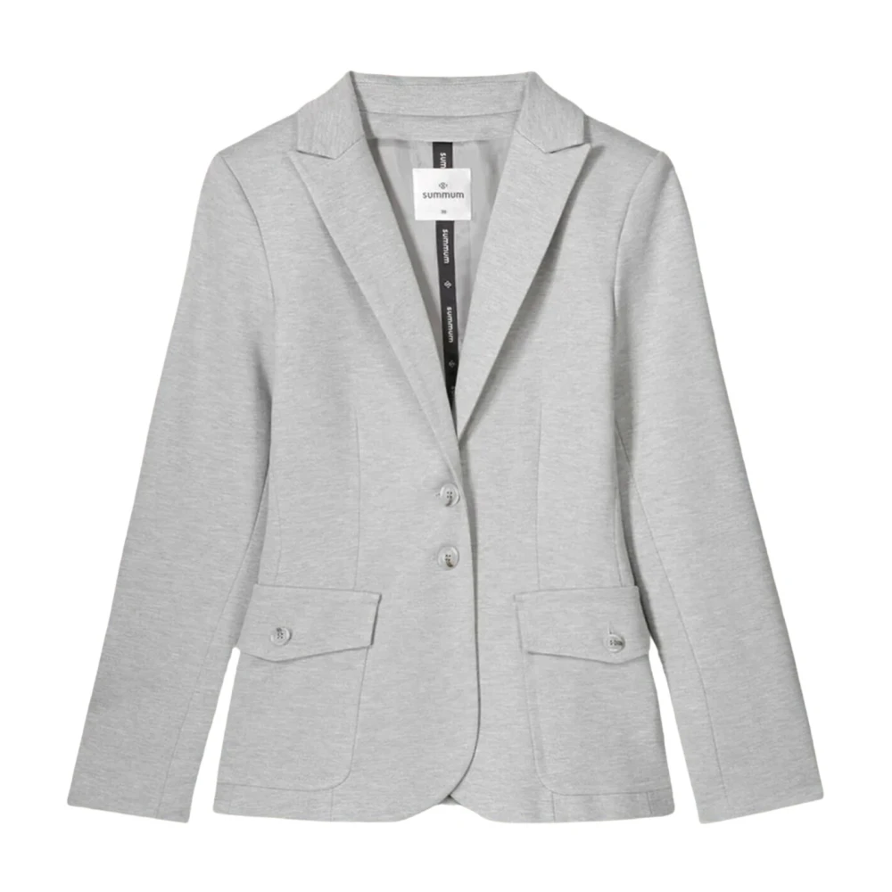 Summum Woman , Milano Grey Blazer Jacket ,Gray female, Sizes: 2XL, L