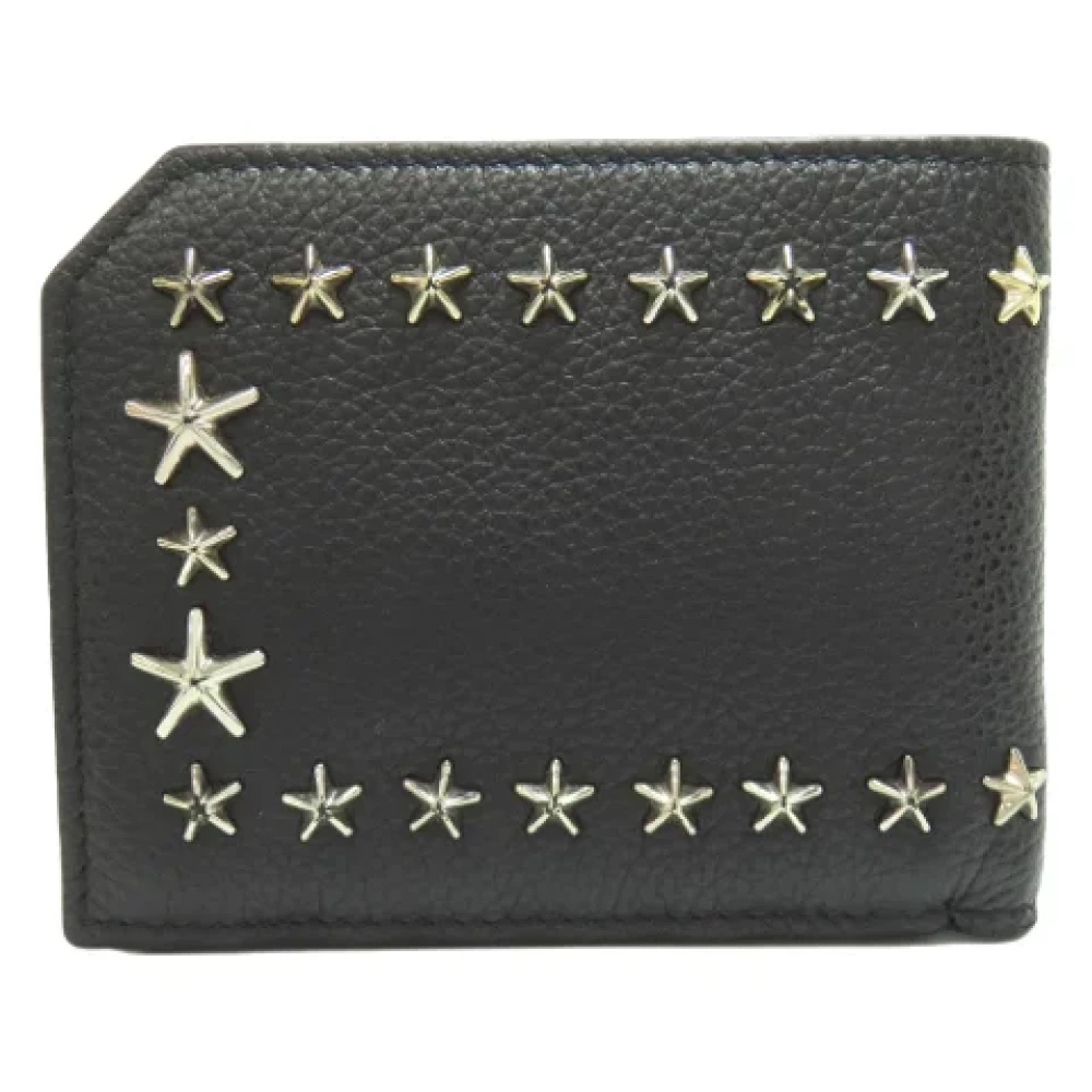 Jimmy Choo Pre-owned Leather wallets Black Dames