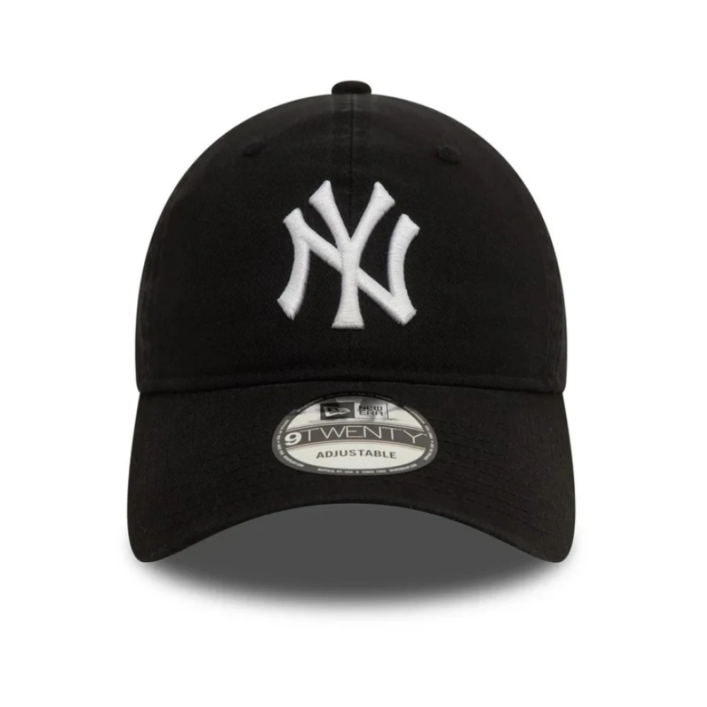 new era Vintage Gewassen Baseballpet met Teamlogo Black Heren