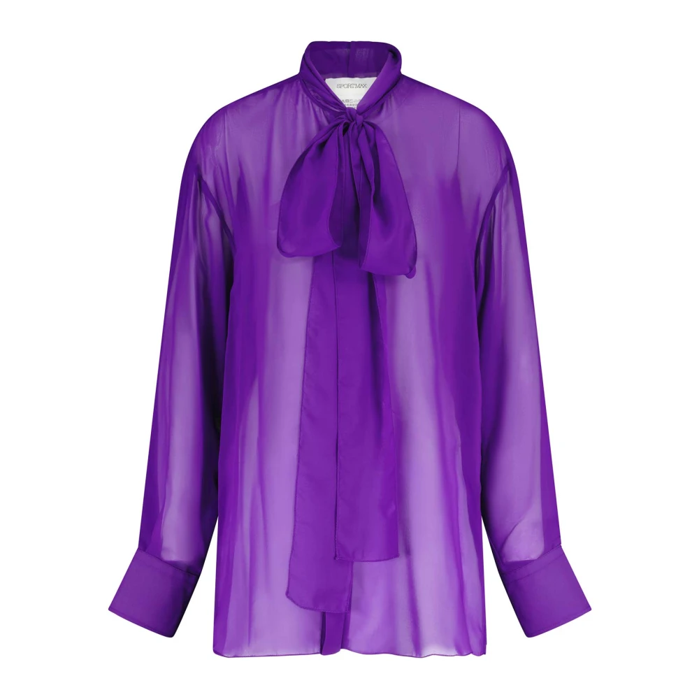 SPORTMAX Shirts Purple Dames