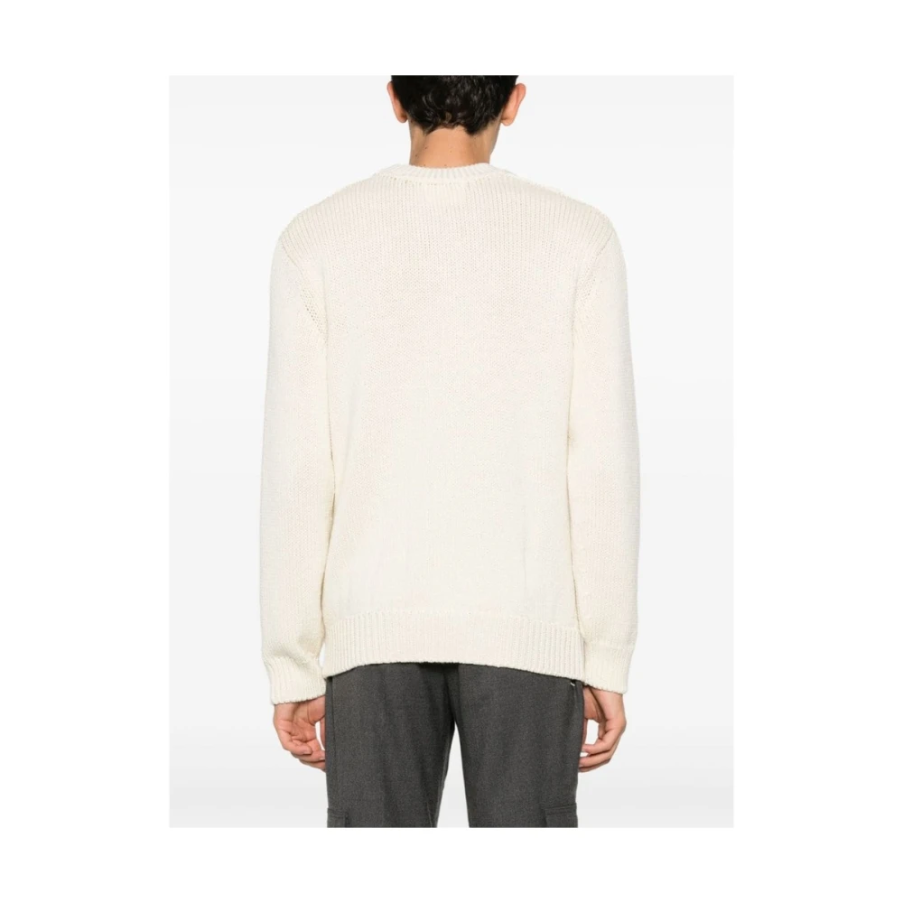 Isabel marant Ecru Gebreide Trui met Uitgesneden Details Beige Heren