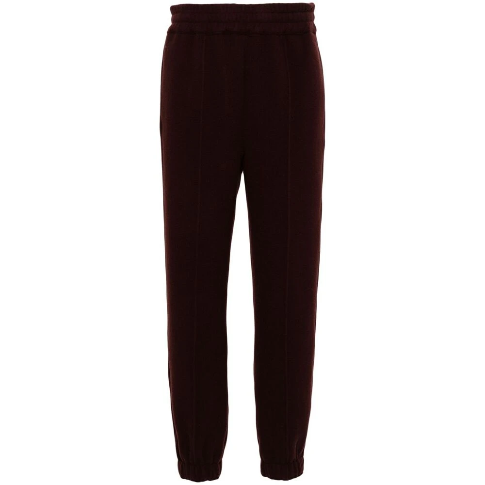 Armarium Bordeaux Rode Wol Elastische Manchetten Broek Red Dames