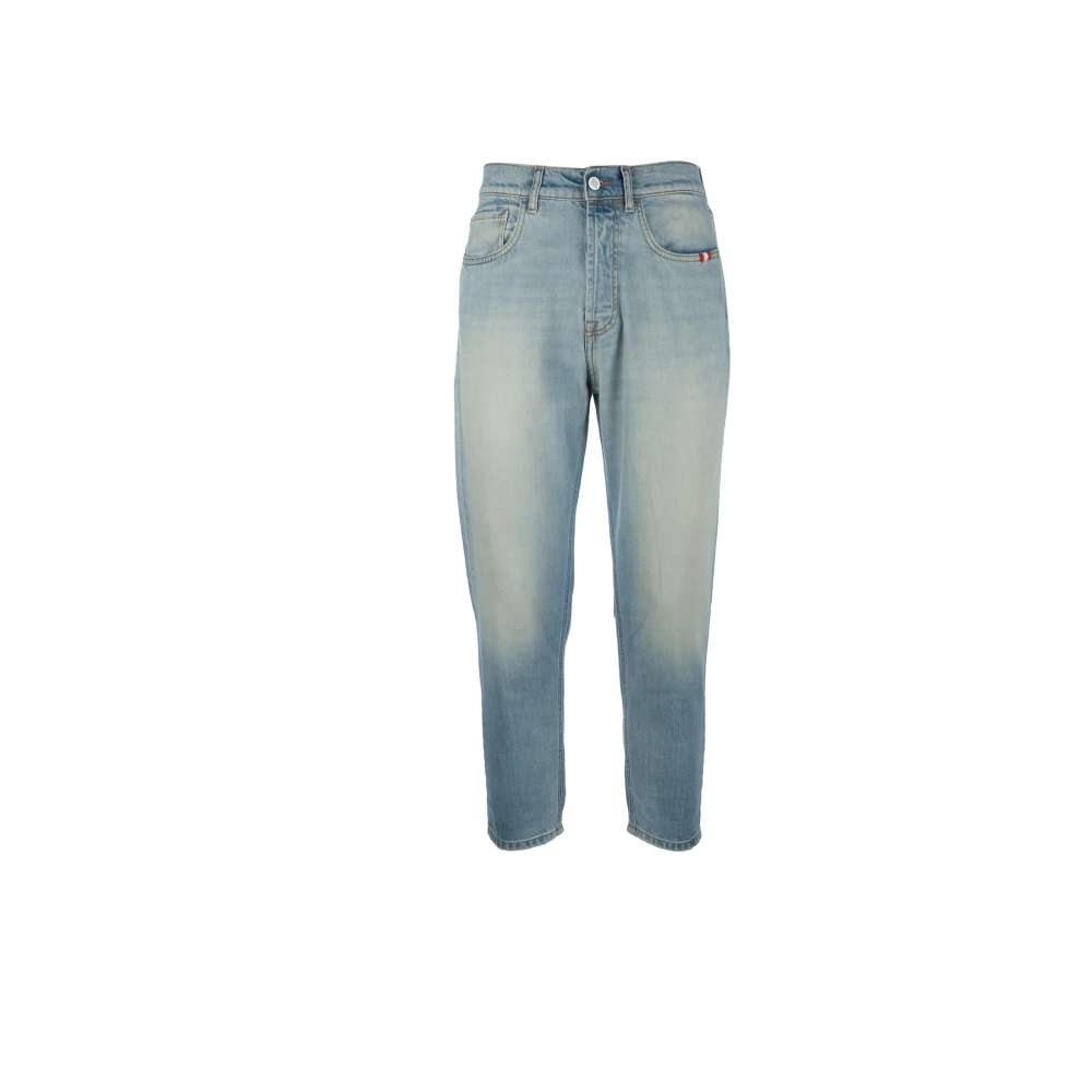 Amish Klassieke Denim Jeans voor dagelijks gebruik Blue Heren