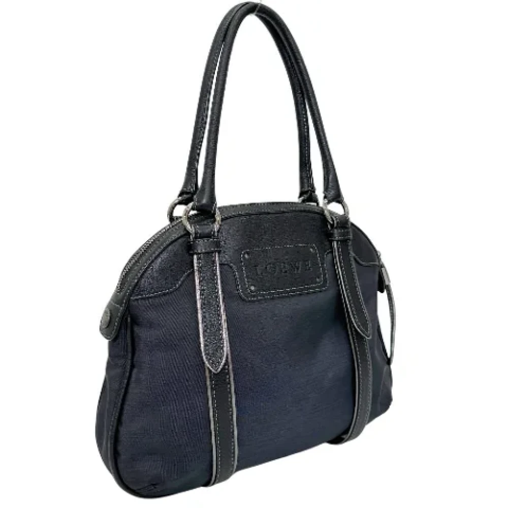 Loewe Pre-owned Fabric shoulder-bags Black Dames